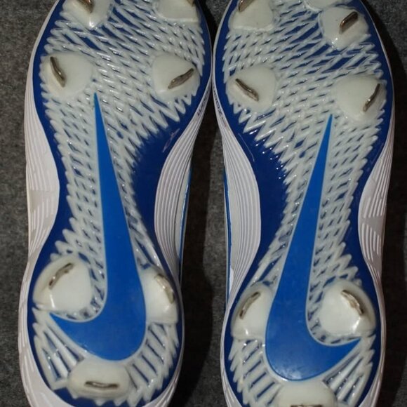 Nike Zoom Hyperdiamond 3 Elite Softball Cleats White Blue Sz 10 C12229-106 - Picture 6 of 6
